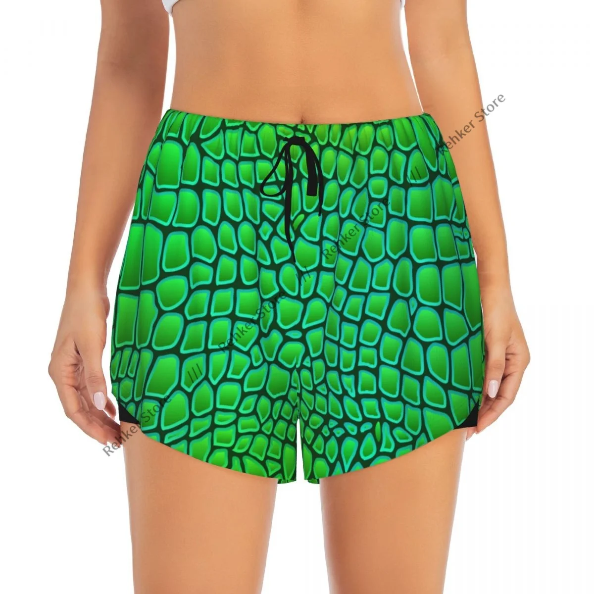 النساء اليوغا السراويل جلد التمساح نمط التمساح تجريب السراويل اللياقة البدنية سريعة الجافة السيدات اليوغا رياضة سراويل قصيرة ملابس رياضية