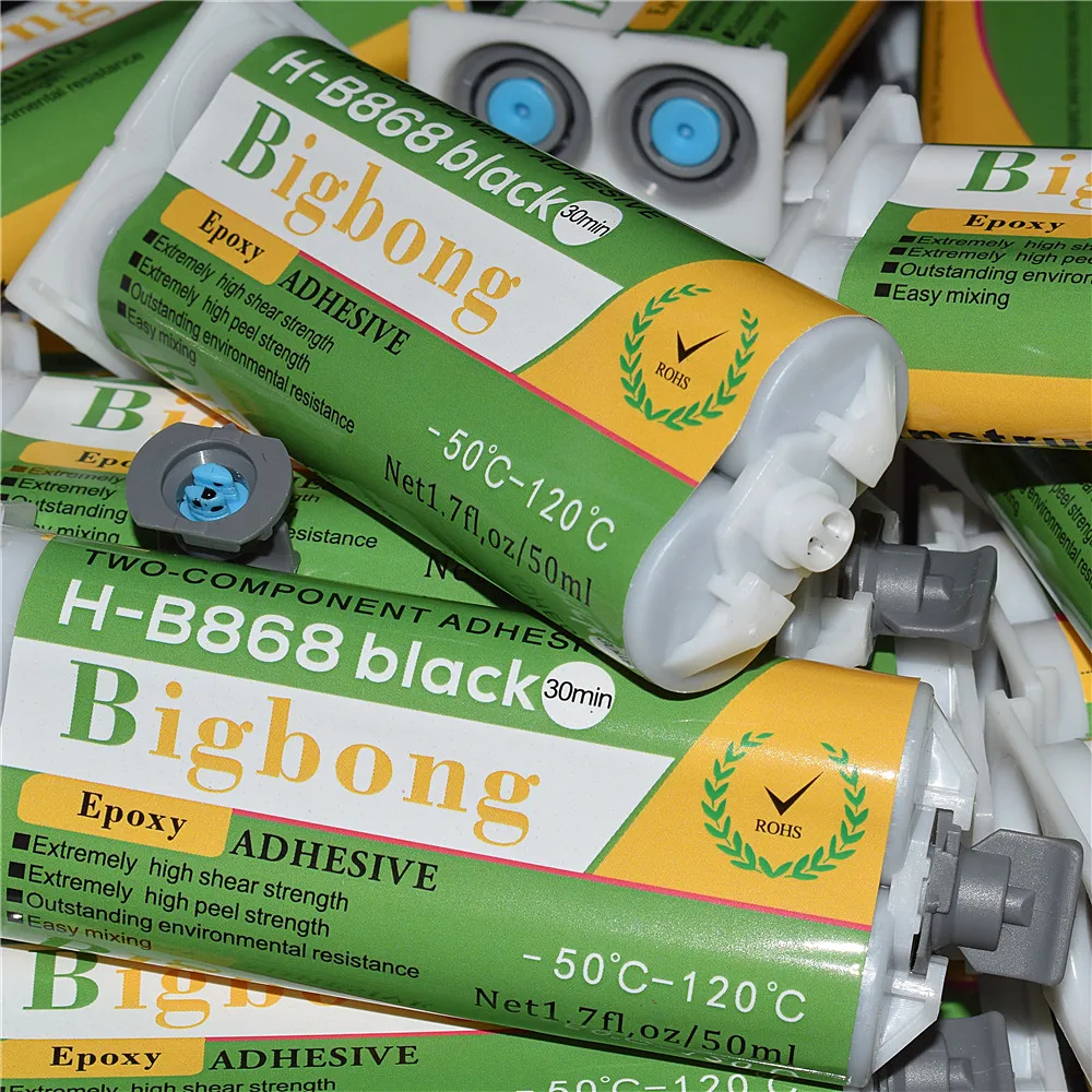 

3 шт., высокотемпературный клей для герметика из эпоксидной смолы, черные структурные клеи 1:1, 50 мл, AB-клеи для 50 мл, 1:1 клеевых пистолетов, пистолет для герметизации