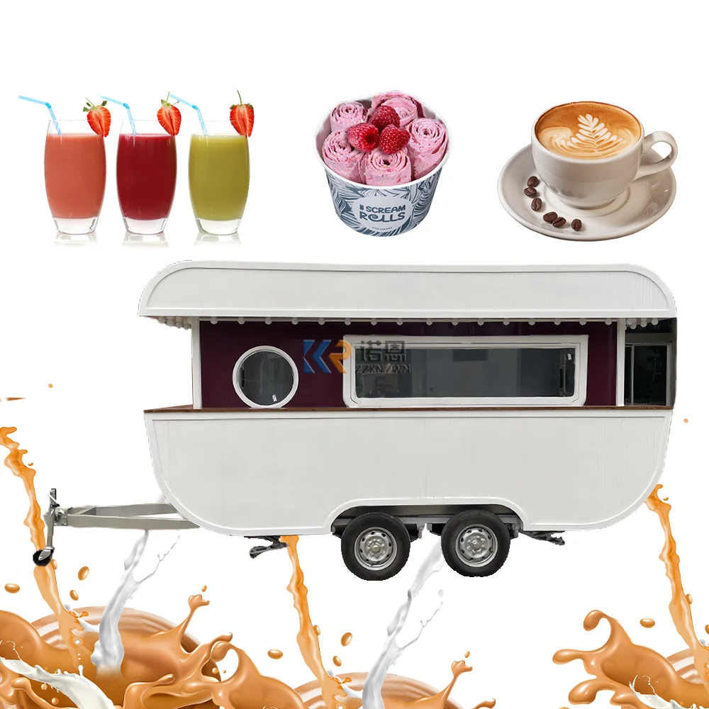 Mobile Restaurant Food Cart Kiosk Food Market Coffee Van Food Trailer Ice Cream Dining Car Hotdog Vending Car