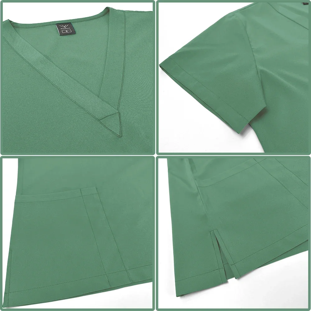 Gros survêtement costume médecin infirmière gommages ensemble hôpital médical chirurgical uniformes multicolore tenue de femme gommage costume médecin uniforme