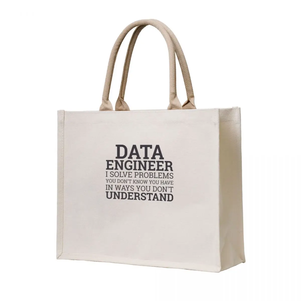 

Data Engineer Solve Problems Data Science Tote Bag great bag canvas shopping bag Women bags hand ladies