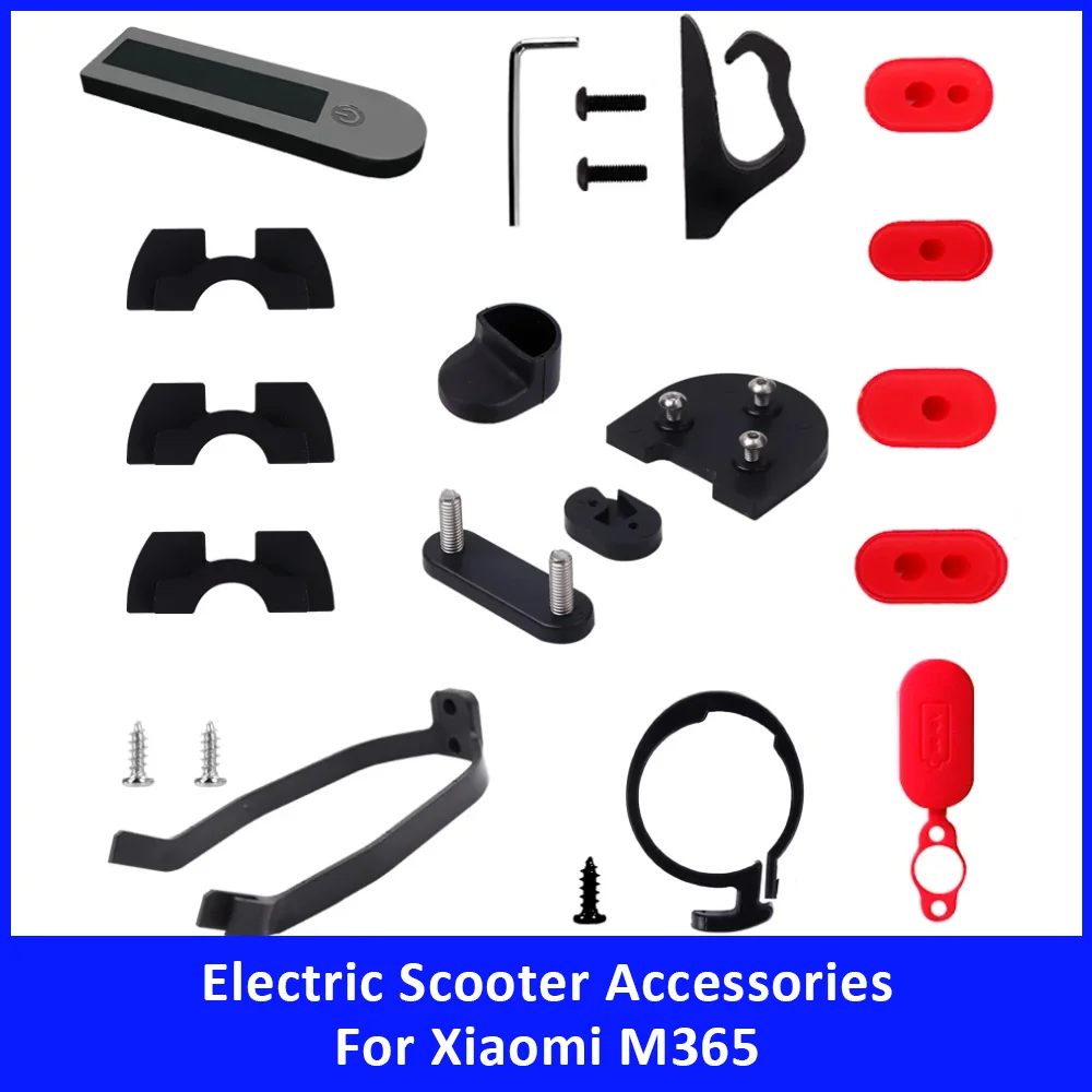 

Rear Fender Support Charging Port Dust Plug for Xiaomi M365 Electric Scooter Accessories Parts Front Hook Damping Rubber Pad Set