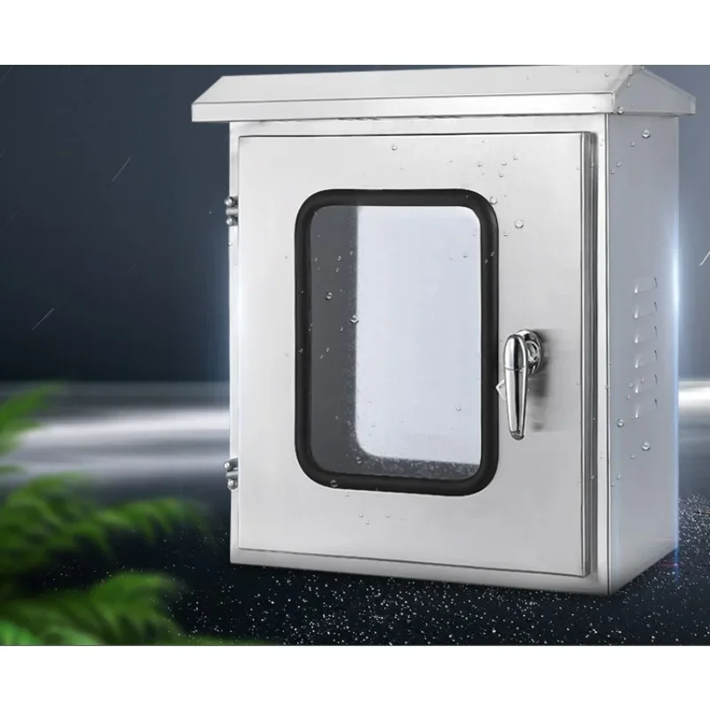 Double-Layered 304 Stainless Steel Waterproof Electrical Control Box Outdoor Instrument Enclosure 201Goods in stock