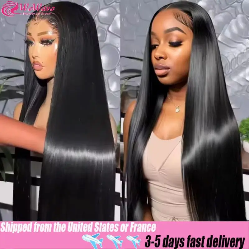 30 40inch 13x4 13x6 Hd Lace Frontal Wig Human Hair Straight Wigs Black Wig 1b Human Hair 200% Density Lace Wigs For Woman