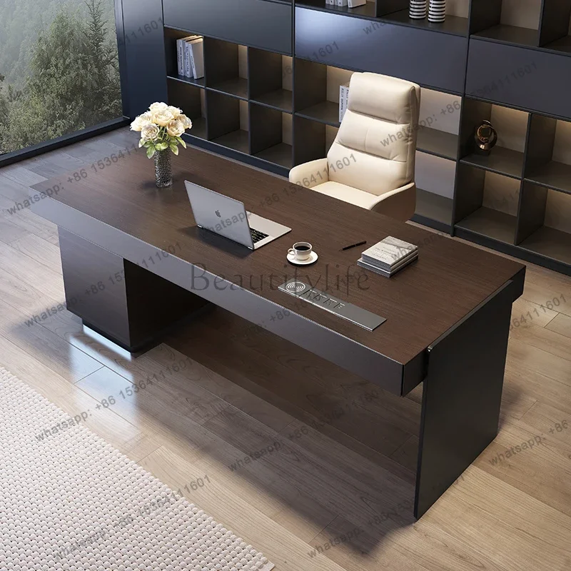 x4 Executive Storage Hutch Table Luxury Socket Cabinent Executive Office Computer Desks Study Drawers Escritorio Office Furnitu