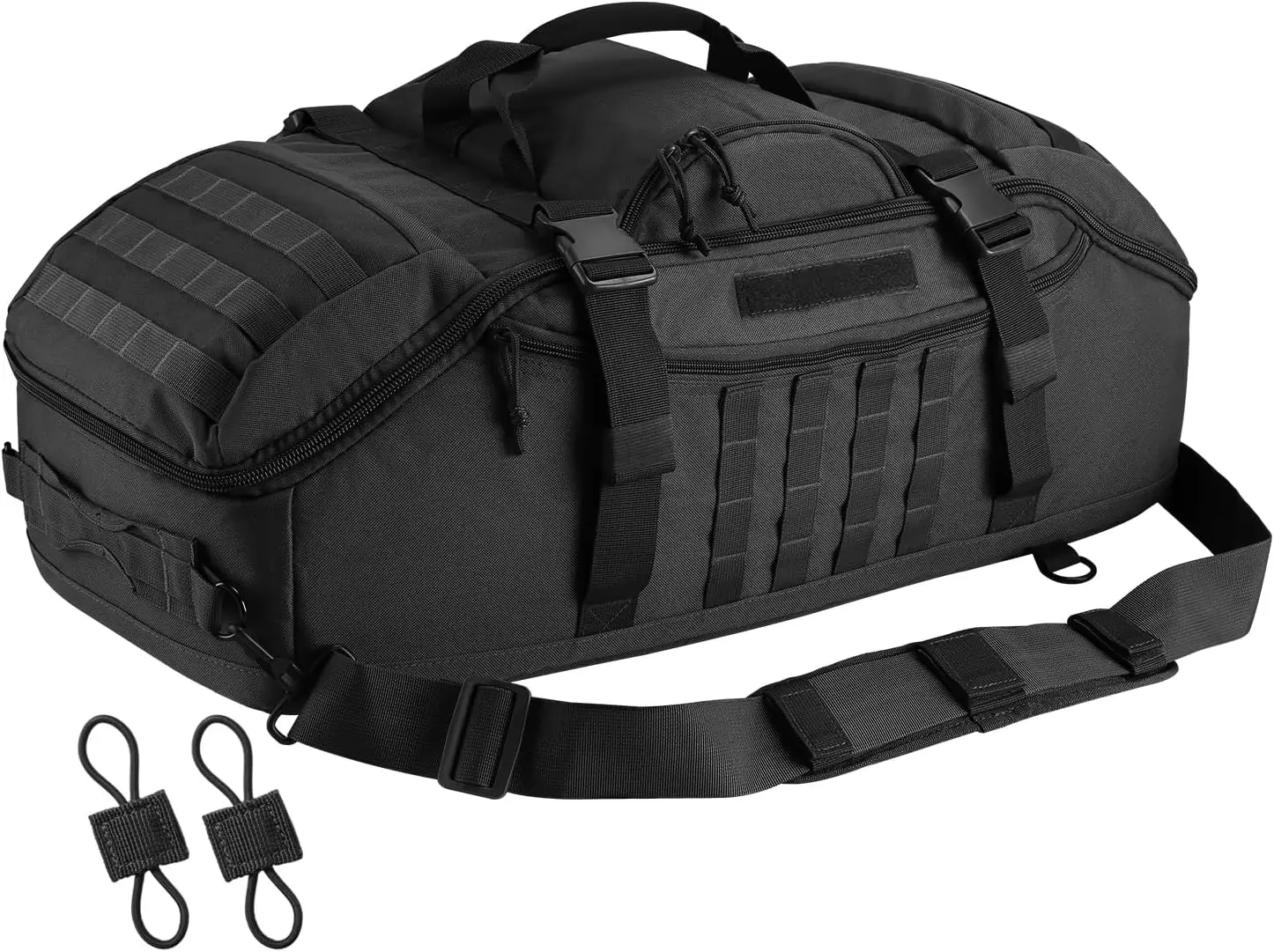 

65L Large Duffle Bag, 3-in-1 Tactical Backpack Pack for Sports, Gym, Outdoor, Black
