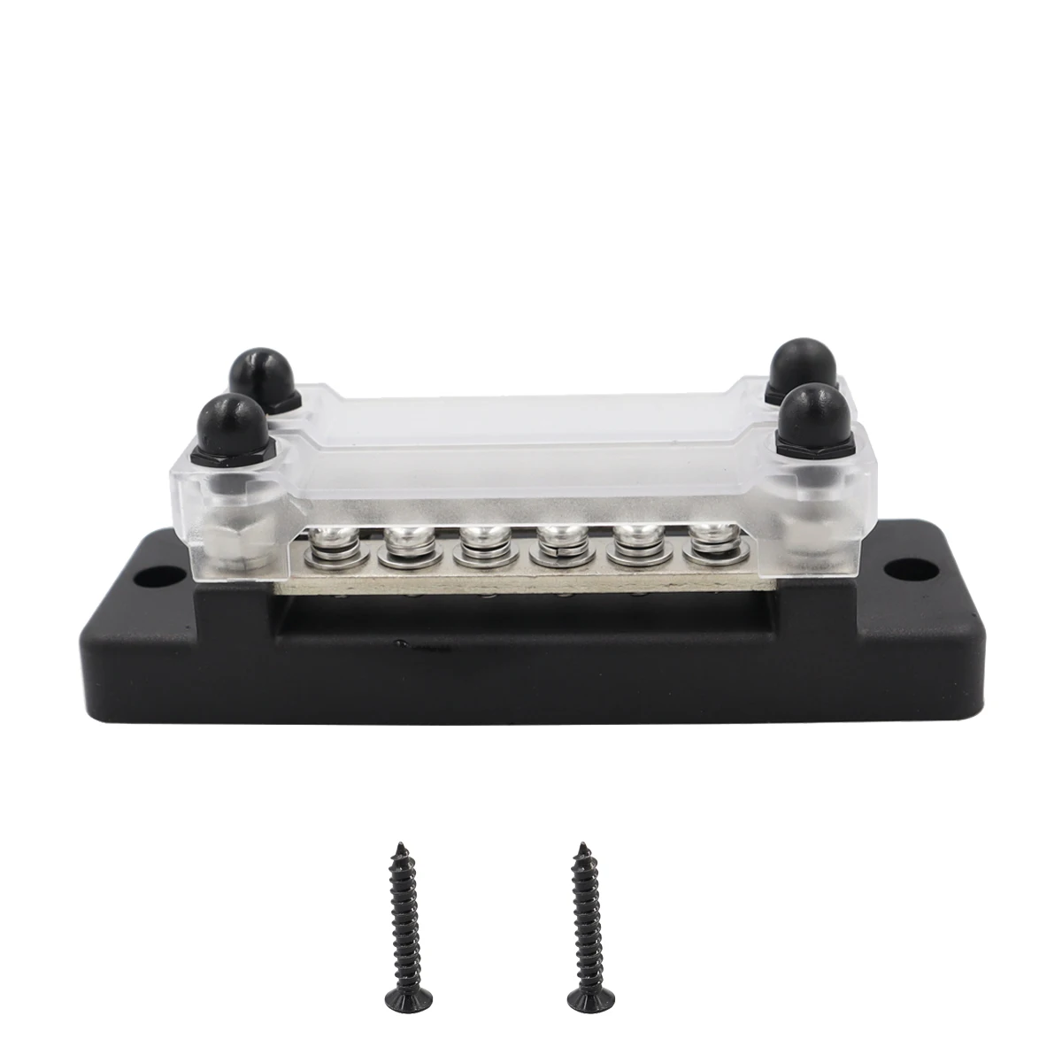 RV and yacht double row 6-way 150A, 12-48V busbar copper terminal