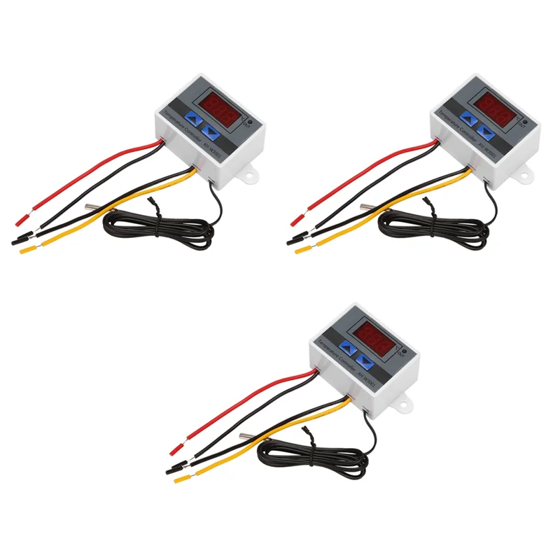 BHBD-3X 220V Digital LED Temperature Controller 10A Thermostat Control With Switch Digital Display Incubation Controller