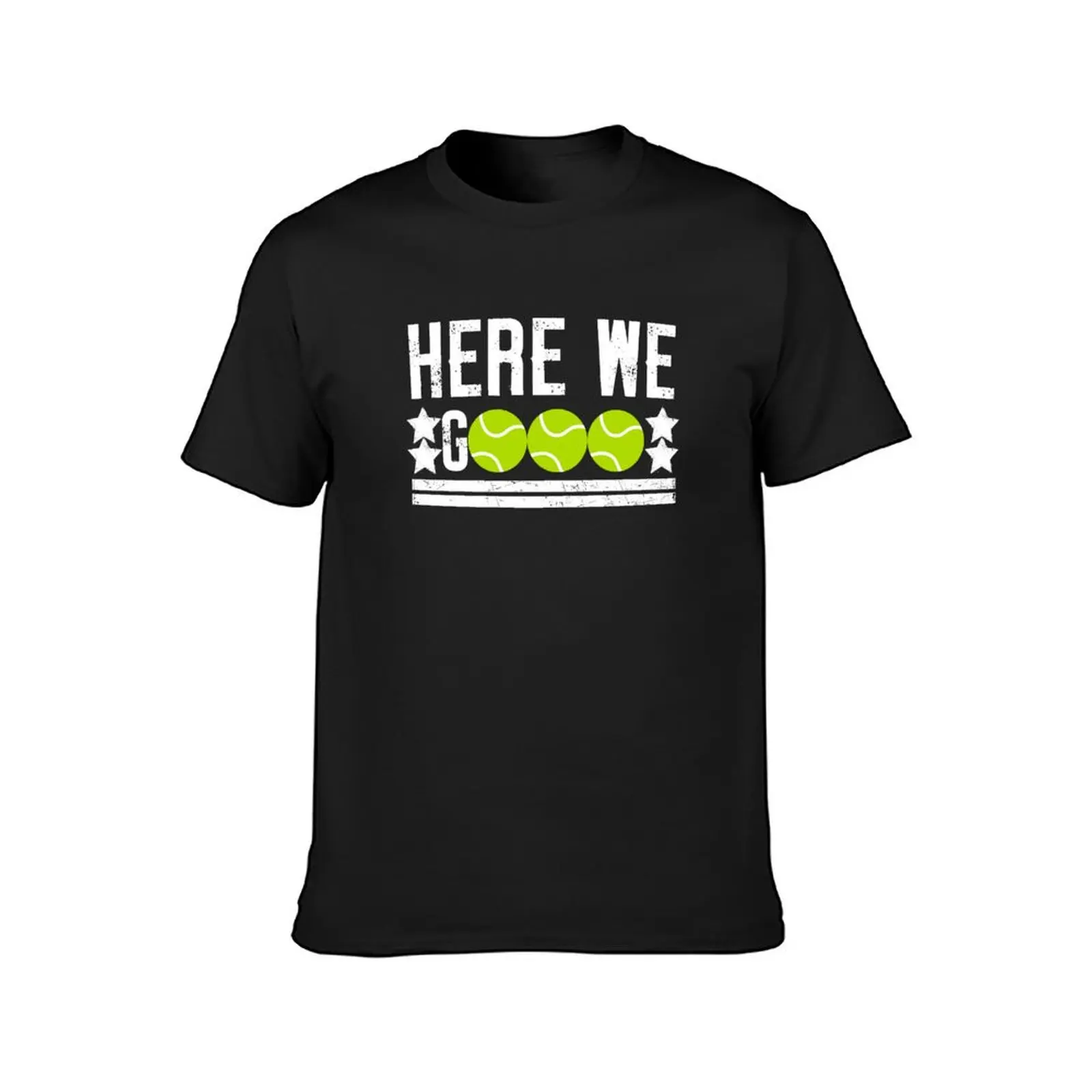 Here We Gooo! Excited Padel Tennis Lover T-Shirt cute tops anime clothes graphics boys animal print black t-shirts for men