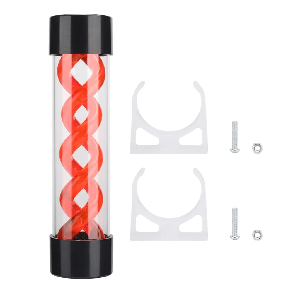 Durable G1/4 Thread Water Tank 200MM Fast Cooling Cylindrical Cooler Red/Green/Blue Water Cylinder PC Desktop Computer