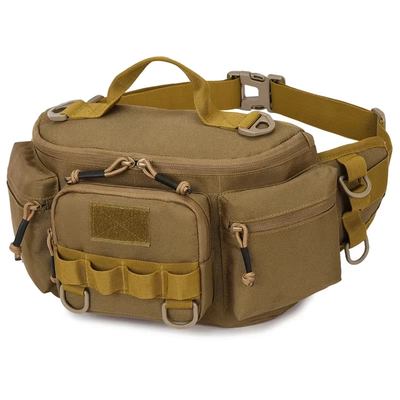 Travel Hiking Waist Chest Bag Fishing Tackle Chest Bags Sports Rig Pouch Outdoor Running Cycling Camping Climbing Belt Case Pack
