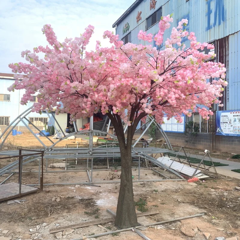 custom.songtao Customized Large artificial cherry blossom tree decorative tree silk flowers simulation cherry blossom