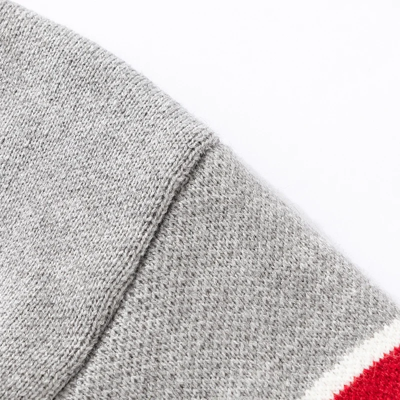 Neuer Herrenpullover für Herbst und Winter, Rundhals, locker geschnitten, trendig, gestrickt, Luxusmarke, Basispullover, warm und vielseitig, Herrenbekleidung. – Detail 4