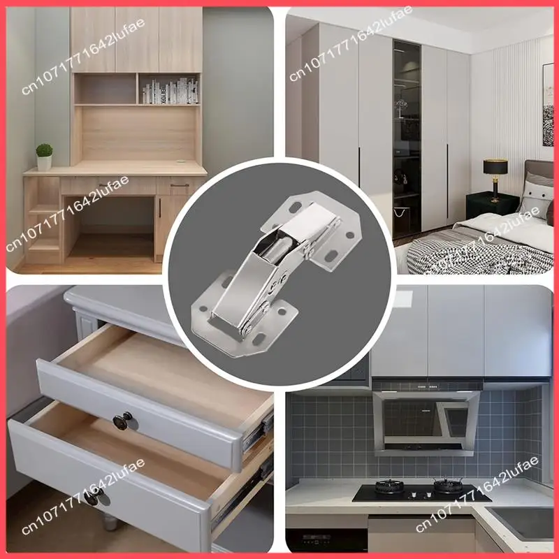 

B52C Kitchen Cabinet Hinges Cabinet Hinge 4Inch Easy To Install No Slotted Hinges,90 Degree Hinge
