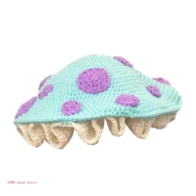 Fun Mushroom Crocheted Hat for Halloween Party Hat Photography Props