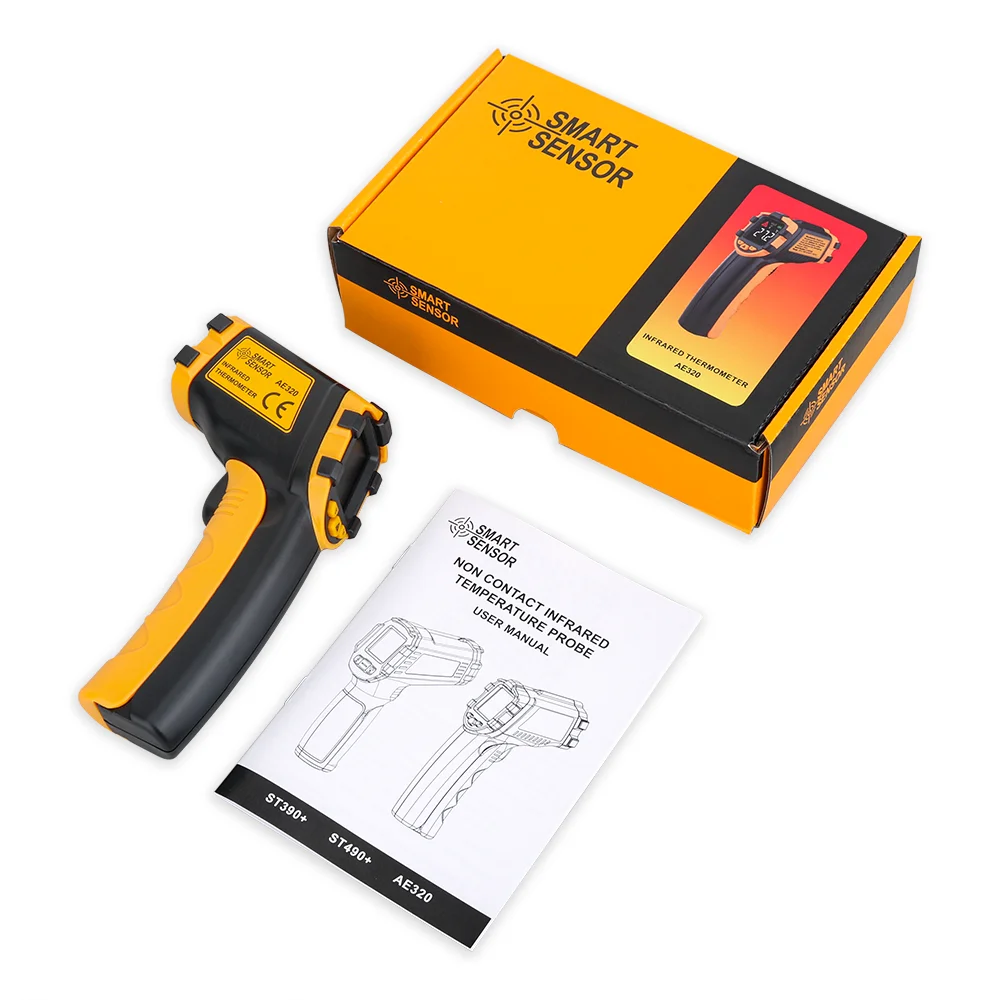 Digital Infrared Thermometer Non Contact Laser IR Temperature LCD Display Gun Pyrometer Tester Aquarium Temperature Instruments