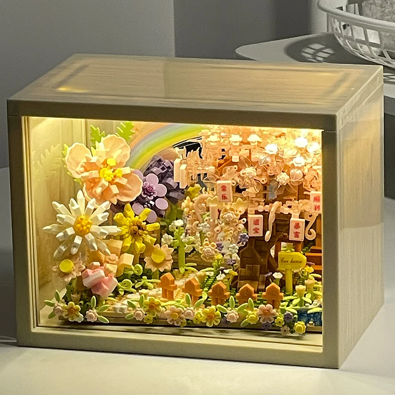 

Строительные блоки, бессмертные букеты цветов, 3D рамки-головоломки, украшения из цветов вишни, подарки на день рождения ручной работы своими руками