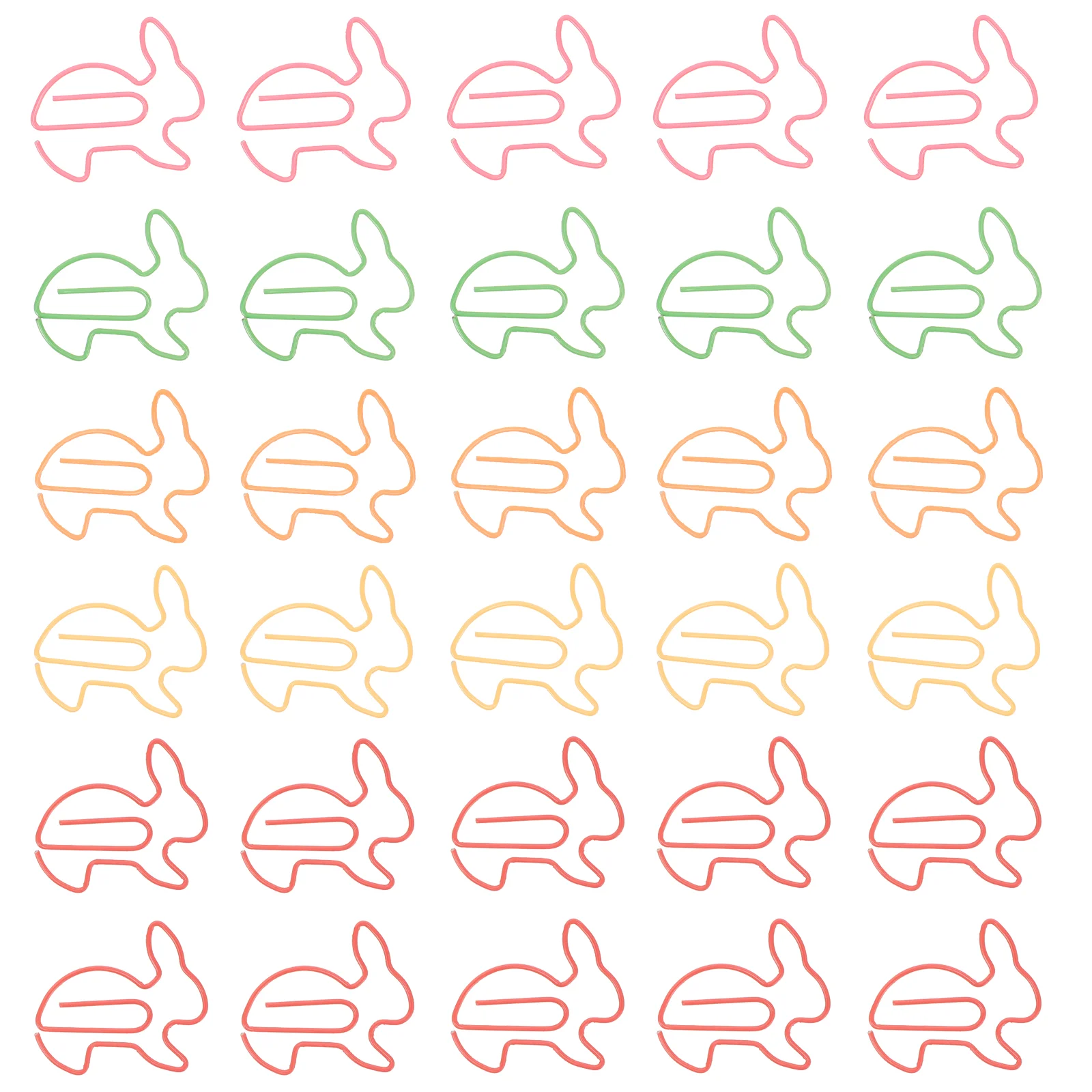 

50 Pcs Household Face Cleansing Instrument Bunny Paper Decorative Clips Office Bunnis Favor Rabbit Party Gift Orncil