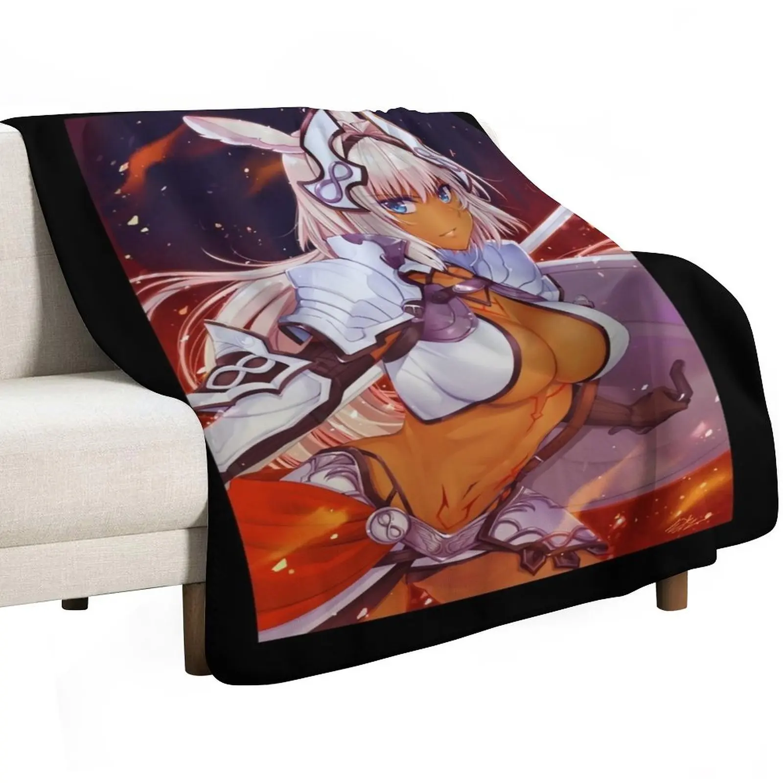 Fate Grand Order Caenis Lewd - Tshirt Throw Blanket Bed Fashionable Large sofa bed manga Travel Blankets