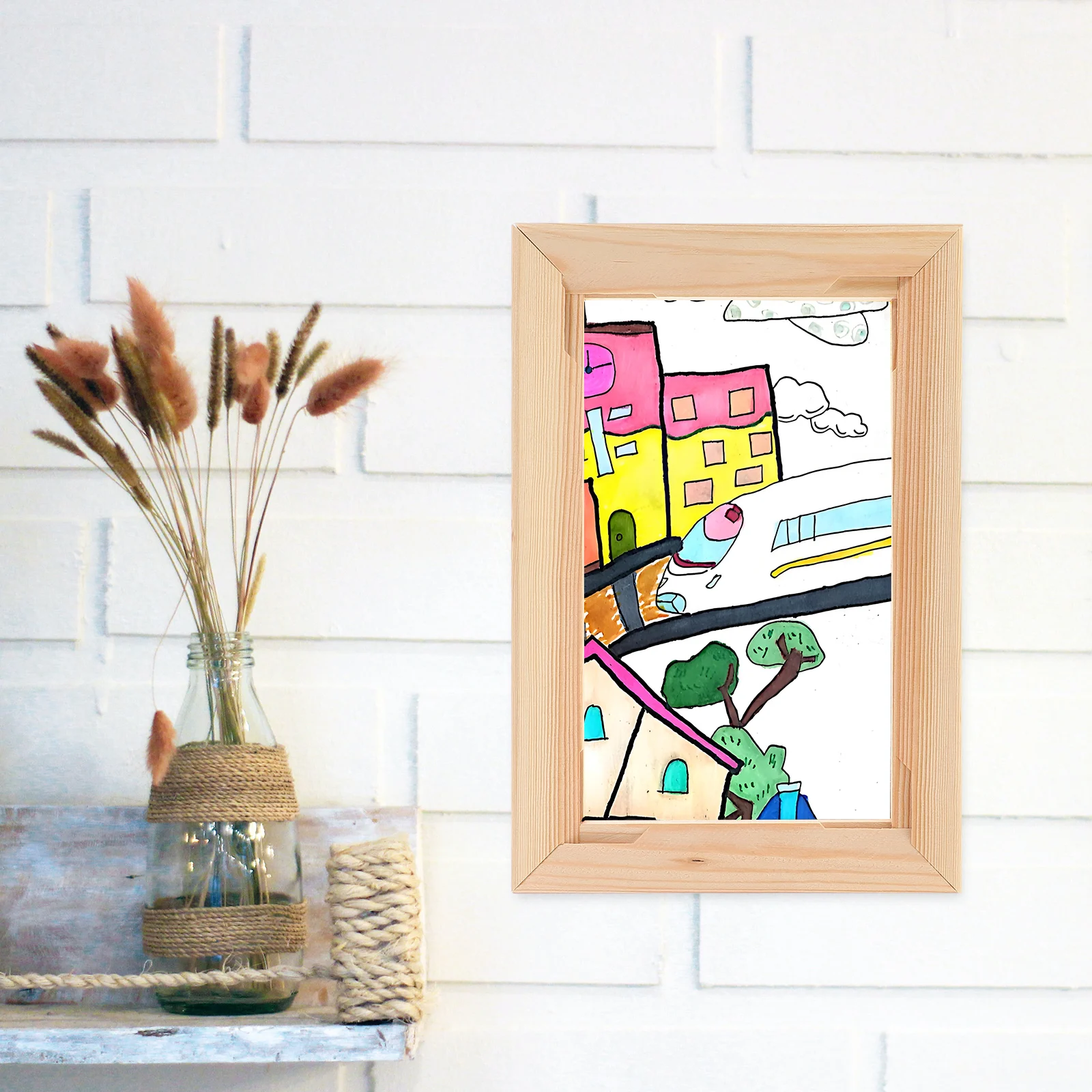

Wooden Diy Sturdy Thickened Mounting Mortise Tenon Joints Creative Frames Art Projects Floating Painting Diy Frame Canvas Wooden