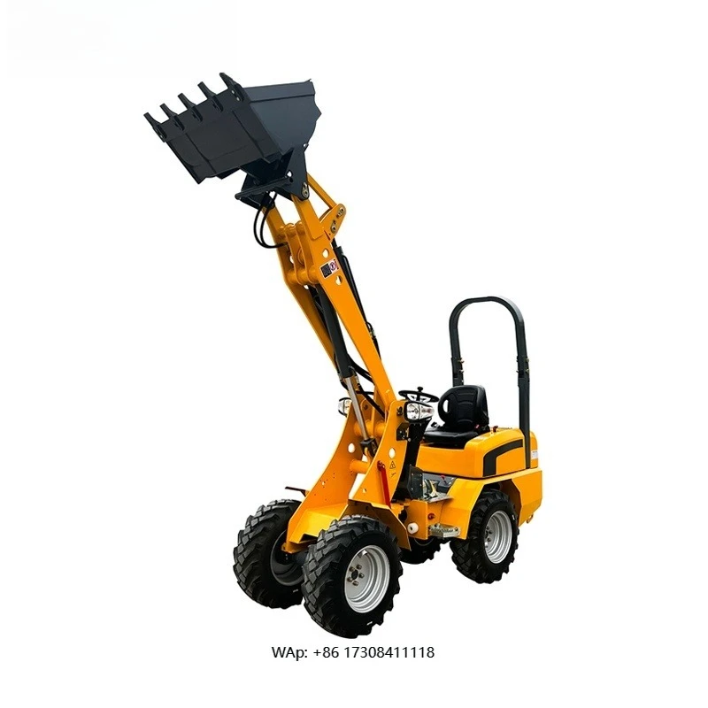 H180 EPA CE Approved Mini Wheel Loader 4 Wheel Drive Agricultural Compact Mini Loader High Quality