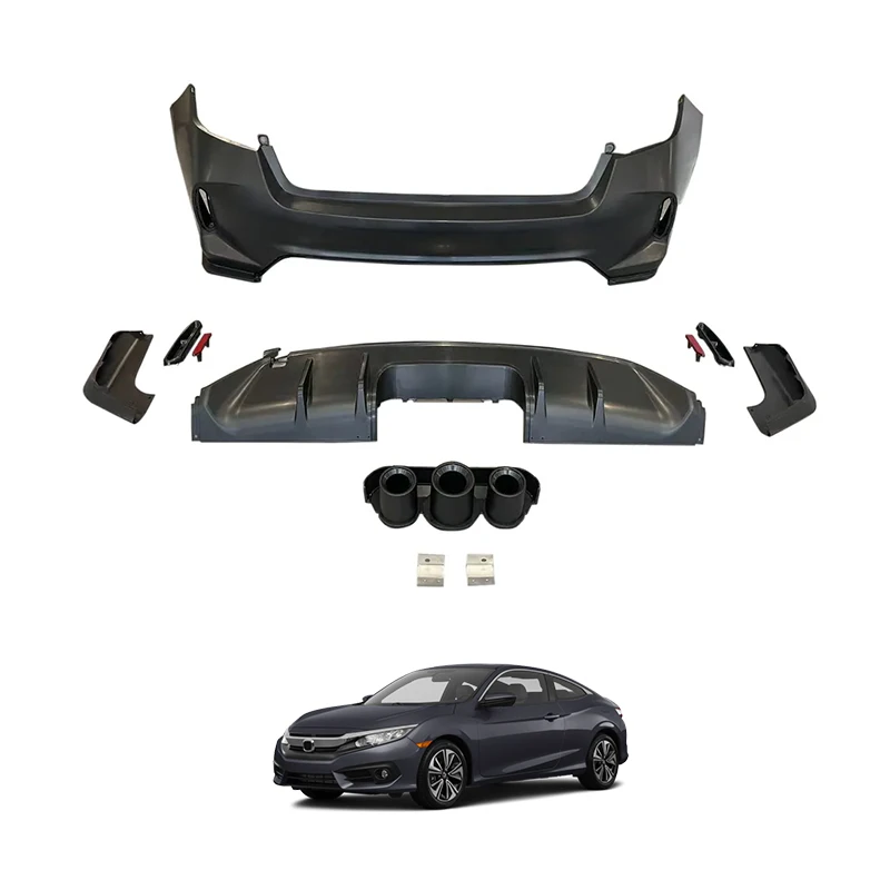 

Xds Hot Selling Type-R Style Body Kit Rear Bumper Lip Body Kit For Civic 2023