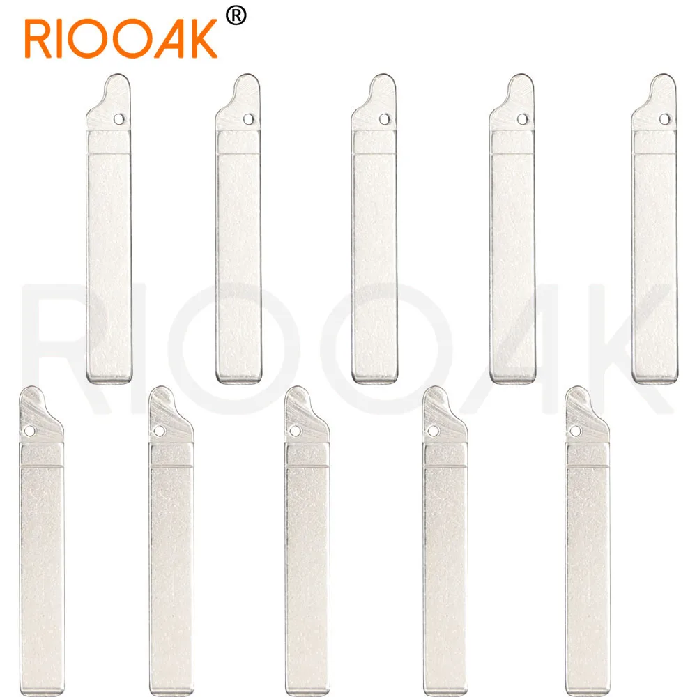 르노 시트로엥 트라이엄프 푸조 접이식 키 블랭크, NO.72 자동차 플립 리모트 #72 VA2 키 블레이드 교체, 그루브 없음, 10 개