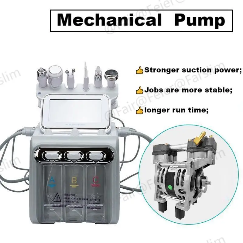 

6 в 1, машина для очищения лица, кислородная струя, пилинг кожи, косметическая машина, аквапилинг, водная дермабразия для лица