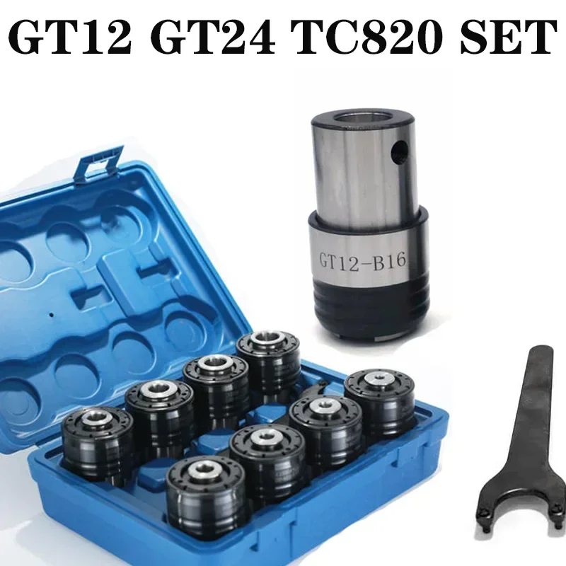 GT12 19mm ISO/DIN/JIS M2 M3 M5 -M14 M16Set Tapping Collets Chucks Pneumatic Tapping Machine Chucks with Overload Protection