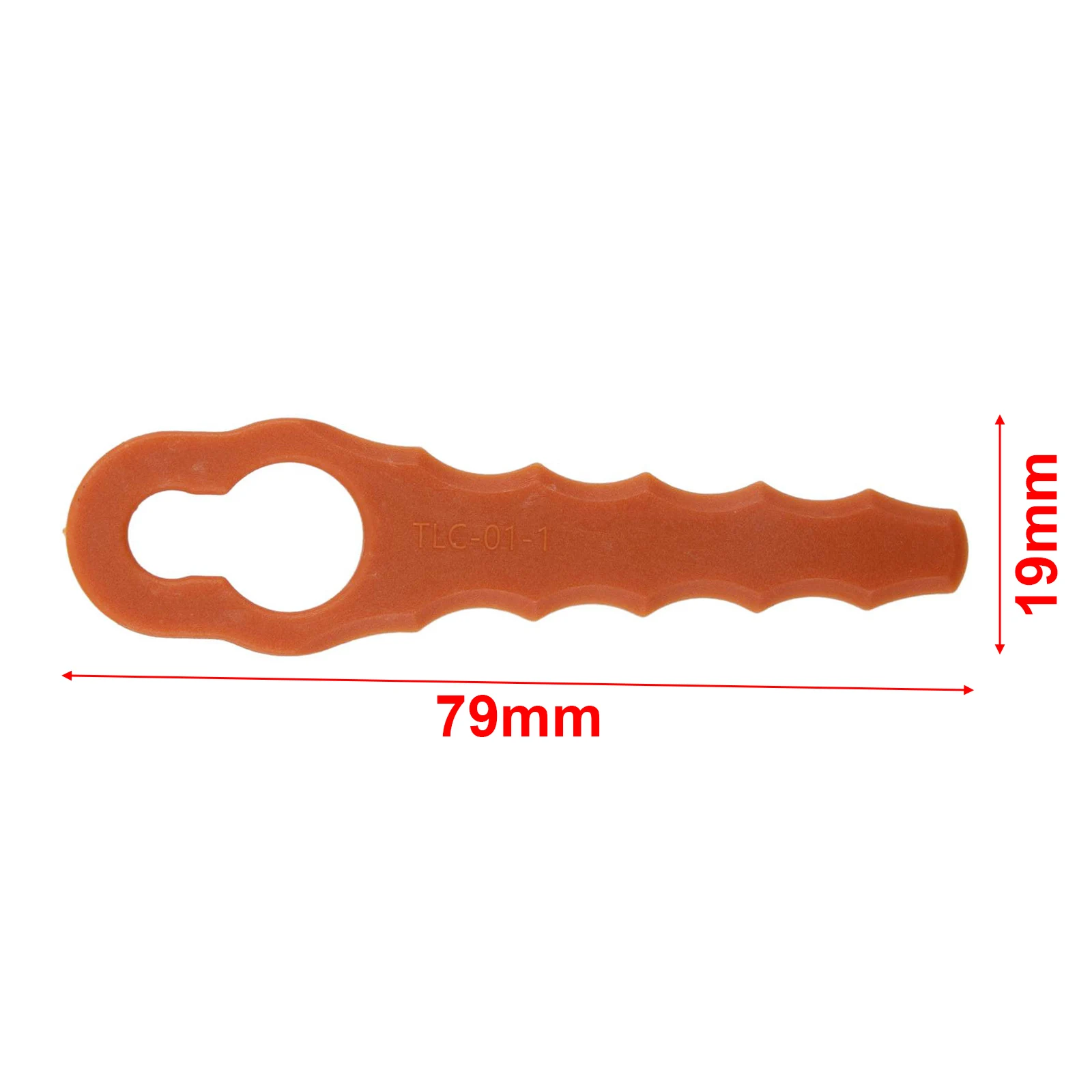 Lames de tondeuse à gazon 79x19mm, couleur Orange, plastique, INSTALLATION facile pour Worx WG150/WG151/WG151