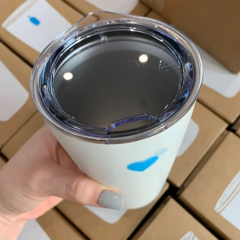 Blueblue Stainless Steel Insulated Thermal Cup HumanMade Collaboration Portable Straight Drinking Cup With 12-24 Hours Keep Warm