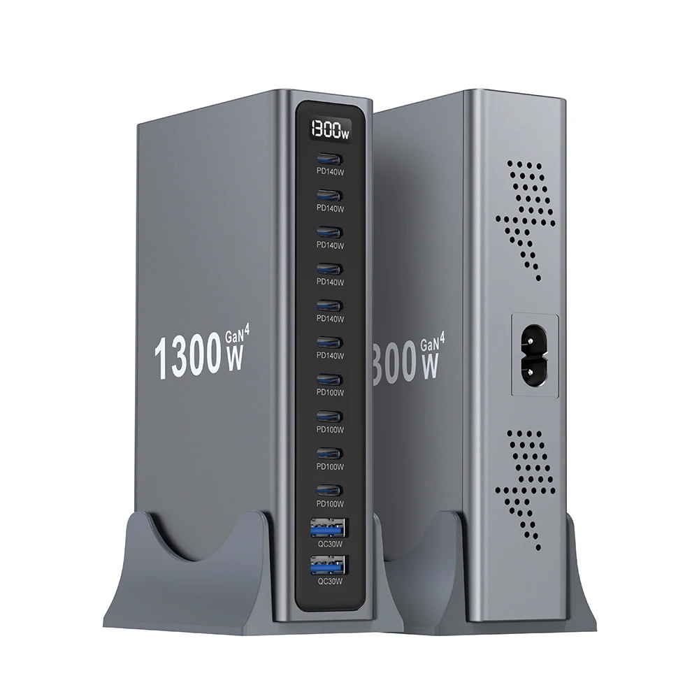 1200W GaN USB Type C Charger 140W 100W PD3.1 PPS QC4.0 Fast Charging Station For MacBook Laptop iPad Tablet iPhone 17 16 Samsung