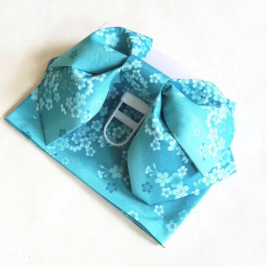 Traditional Japanese Kimono Belt Women's Style  Knot Fixed Shape Floral Patterned Kimono Waist Seal 2023 Spring Coll...