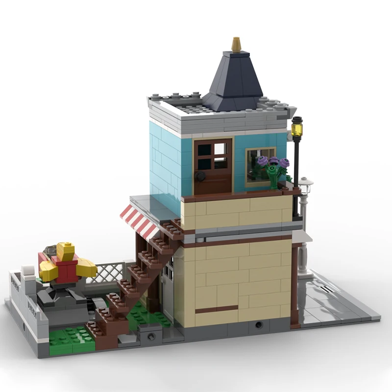 

705pcs MOC Townhouse Toy Store Courtyard Modular Streetscape Model Building Blocks Construction Christmas Gifts DIY Creative