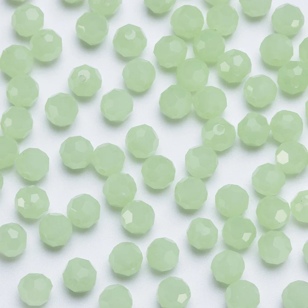 4mm 95pcs Czech Spacer Round Crystal beads for jewelry making Female Diy bracelet faceted loose glass beads wholesale Z132