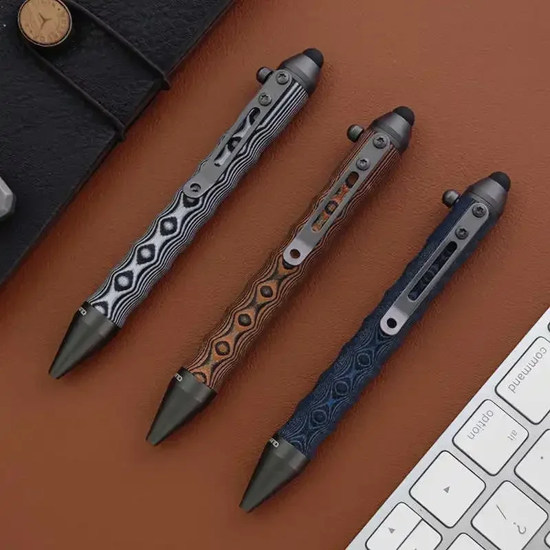 

Шариковая ручка EDC из алюминиевого сплава, тактический болт, ручка для письма с головкой для сенсорного экрана