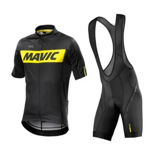 Imagen 1 del producto 2025 RCC MAVIC nuevo ciclismo comprimido verano manga corta conjunto de ciclismo de montaña de los hombres sudadera equipo ropa de ciclismo