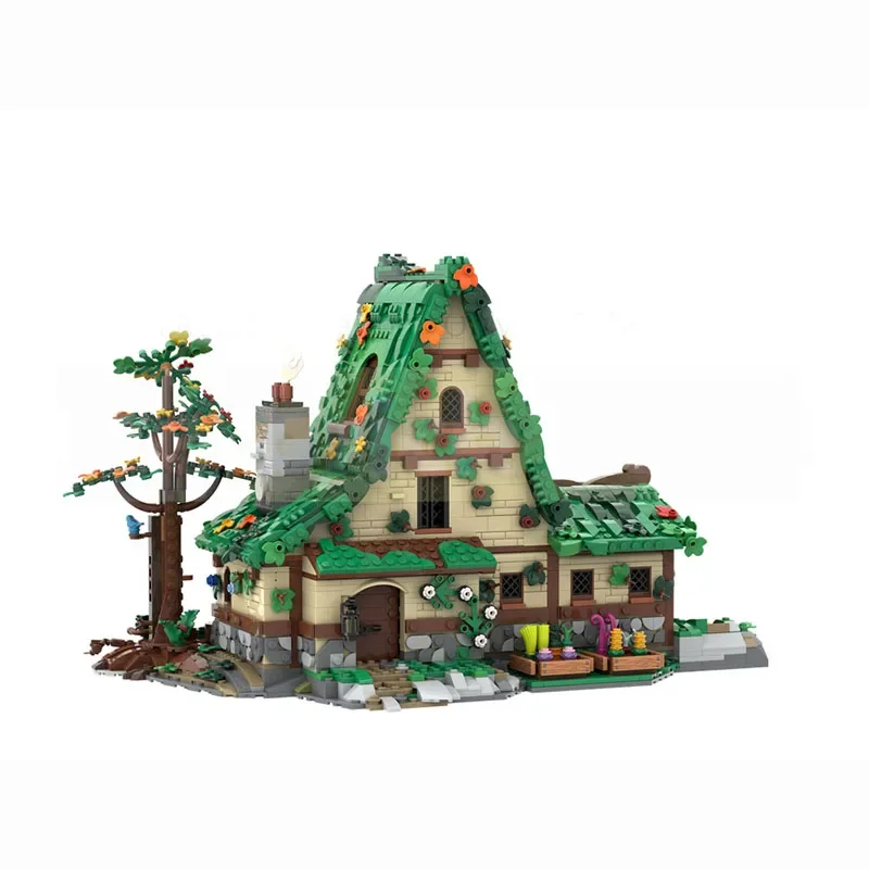 Blocos de construção Moc, modelos arquitetônicos medievais, cabines de herbolistas, módulos técnicos, presentes de feriado, brinquedos infantis, conjuntos DIY