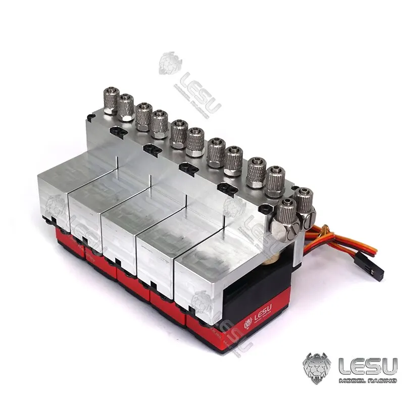 LESU 5CH Directional Valve 5pcs 9Kg Servo For 1/14 Radio Control Hydraulic Tipper Truck Loader Excavator For Aduit TH16736-SMT10