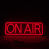 ON AIR Neon Sign Personalised Studio Live Decorative Lights Streaming Recording Signs Art Wall Decor for Live on Air LED Lamp