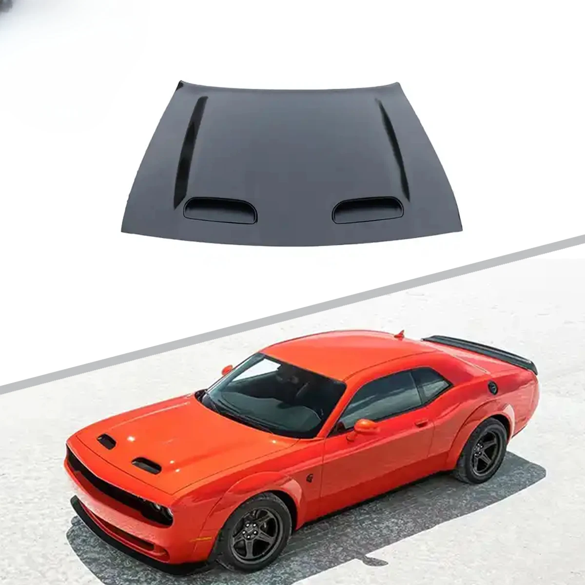 

2019 Hellcat Style Aluminum Hood Car Auto Accessories For Dodge Challenger 2015-2022