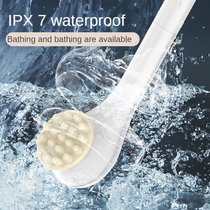 Electric Bath Brushes Bath and Body Works Silicone Body Scrubber Waterproof IPX7 Scrubber Brushes