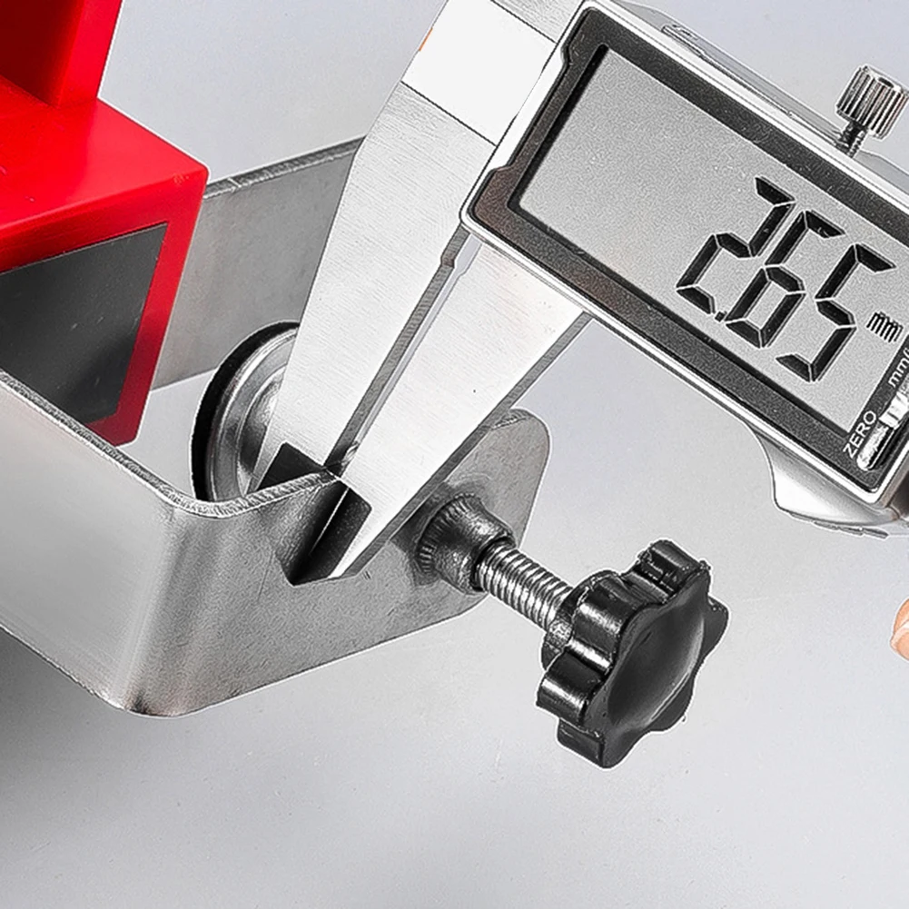 Drawer Panel Clamp with Handleless Adjustable Clips Providing Secure Fit and Precise Positioning for Furniture Installation