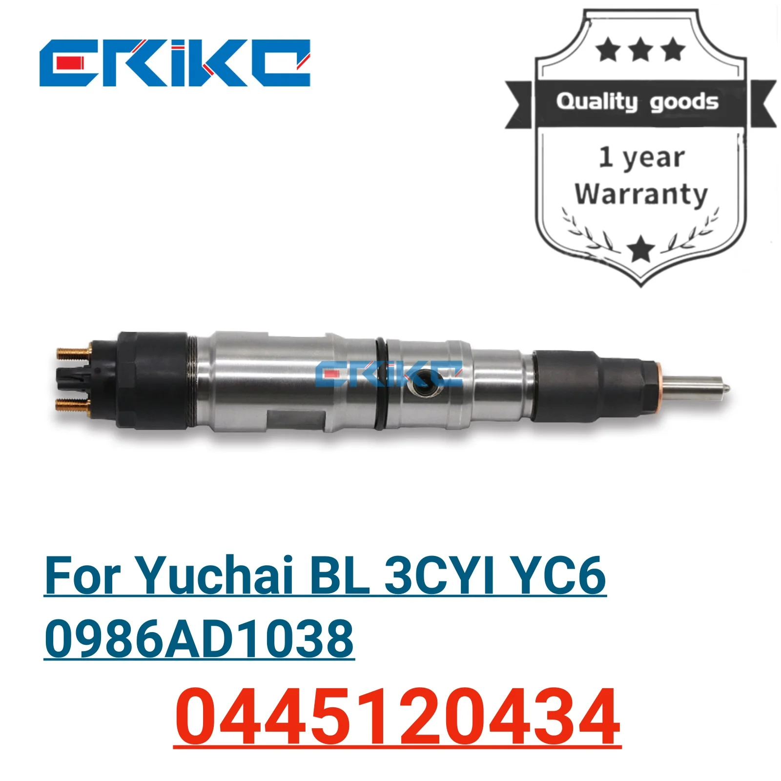 

0445120434 Fuel Diesel Injector 0 445 120 434 Engine Oil Injector 0445 120 434 Electric Oil for Yuchai BL 3CYI YC6 0986AD1038