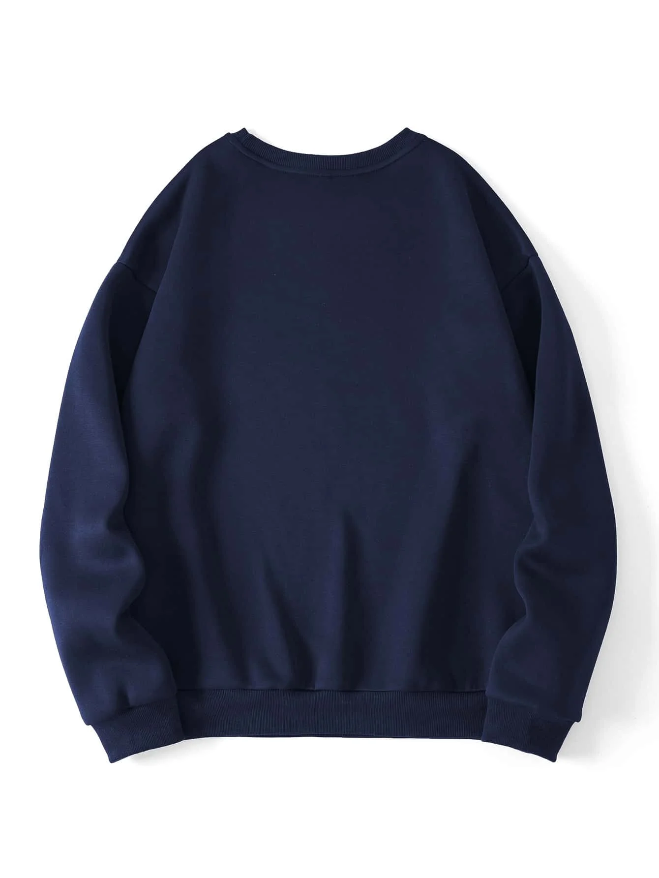 여성용 솔리드 라운드 넥 열 안감 스웨트셔츠, 긴 소매 캐주얼 풀오버, 가을 학교복