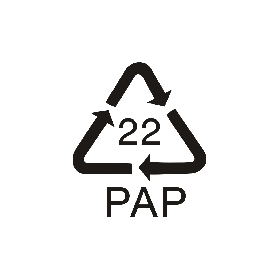 PAP22 Recyclable Eco Label Stickers, White Back Self Adhesive Paper Labels 20 x 20 mm, 1400 Pieces per Pack for Packaging