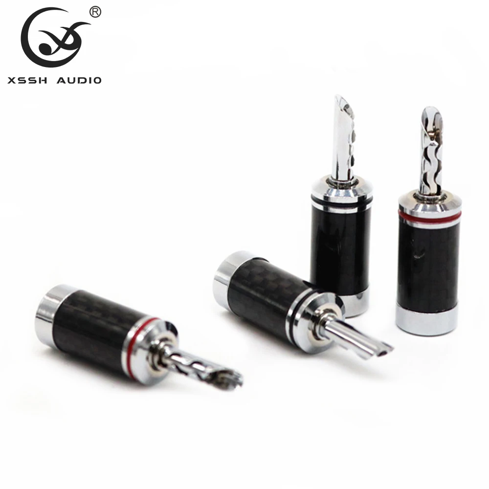 バナナプラグヒエンドHi-Fi,8個,Diy guangzhou xssh,銅メッキ,固定電気オーディオジャック,スピーカーコネクタ