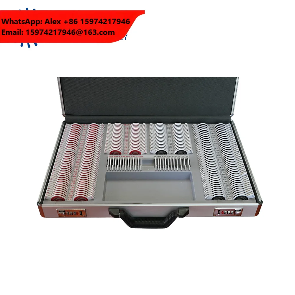 Best Quality Optical Optometry Test Box JP-266A Optical Trial Lens Set With Plastic Frame Rim For Eyesight Examination