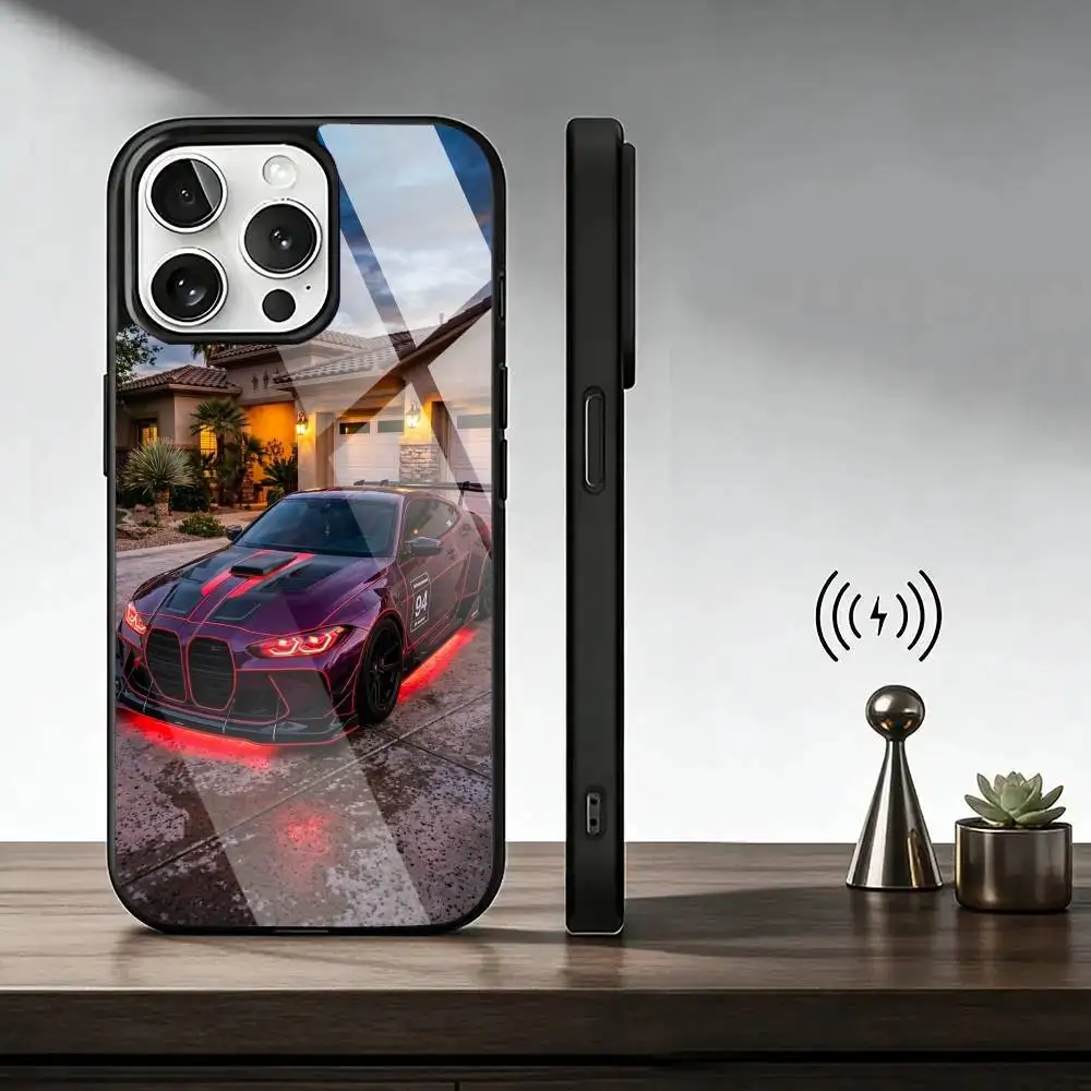 Blue Red-d Cars M3 M4  Phone Case For iPhone17,16,15,14,13,12,11 Plus,Pro Compatible with magnetic wireless charging