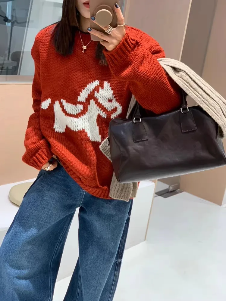 

Feita Luy Year round Ne Knitted Sweater Casual Sle Long Sve Thermal Netie for Women Youth Faion Daily Wear